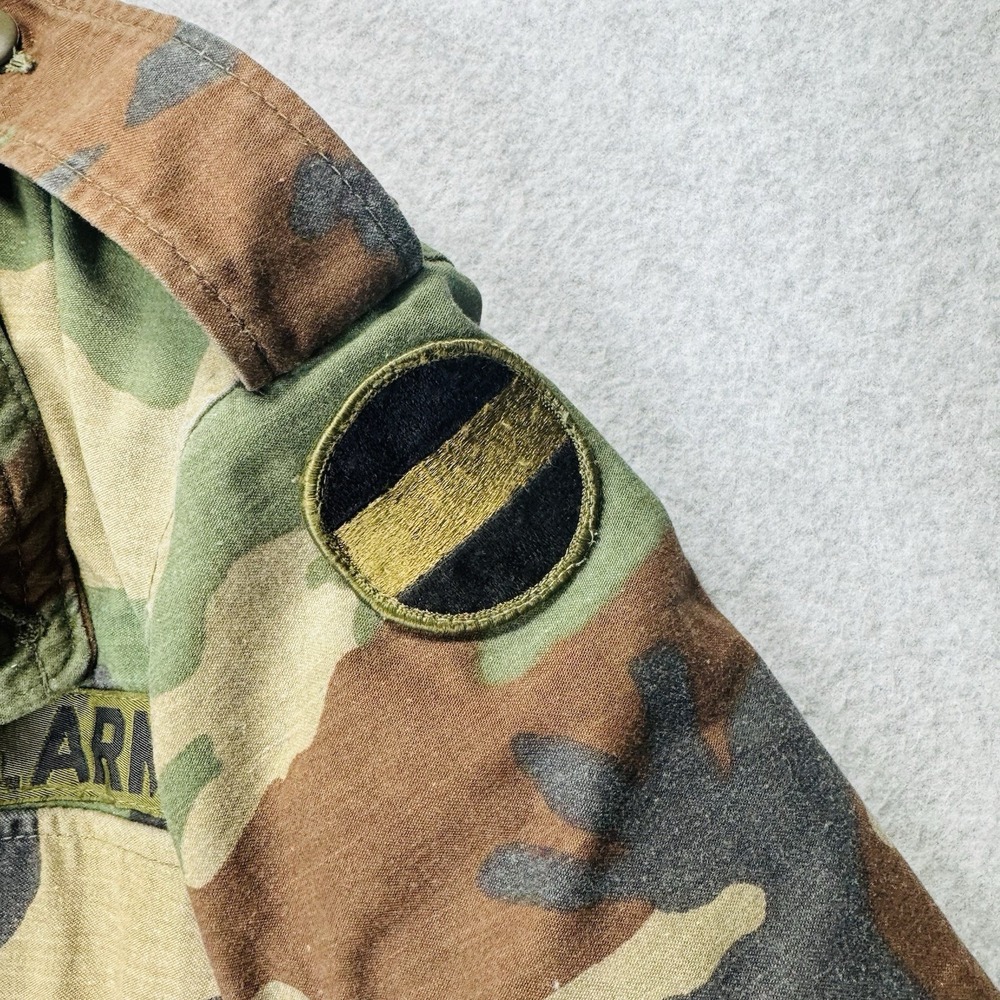 VTG Army M65 Field Jacket Mens Small Short Woodland Cold Weather FORSCOM Patch - Picture 5 of 12